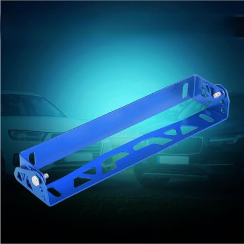 Universeller Auto-Styling-Aluminium-Nummernschild-Racing-Nummernschildhalter für die Individuelle Gestaltung Ihres Fahrzeugs (Blue)