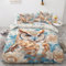 ZyxMehtic Eulen Bettwäsche 140x200 2teilig, Eule Dschungeltiere Bettwäsche-Set 140x200cm, Winter Weich Mikrofaser Wende 1 Bettbezüg 140x200 und 1 Kissenbezug 70x90cm mit Reißverschluss