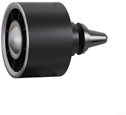 Bunte LED-Mini-Auto-Lüfter, USB-betriebener Klimaanlagen-Auslass-Clip für effiziente Kühlung und Luftstromkontrolle an heißen Tagen (schwarz)