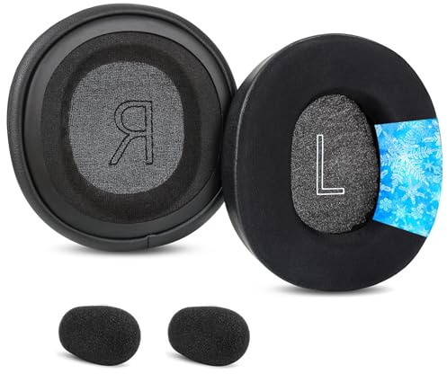 Almohadillas de gel refrigerante de repuesto compatibles con auriculares inalámbricos Microsoft Xbox X|S, Xbox One, (versión 2024), almohadillas para los oídos, tela de seda de hielo, color negro