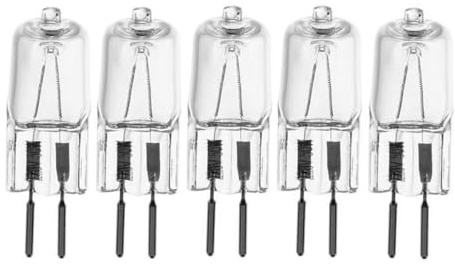 TYKGSQIP 220V 50W 75W 100W G6.35 pin Halogen Light Source 3000 Hours Long Life 2700K GY6.35 Indoor Lighting Replacement Bulb(10pcs/220V 50W)