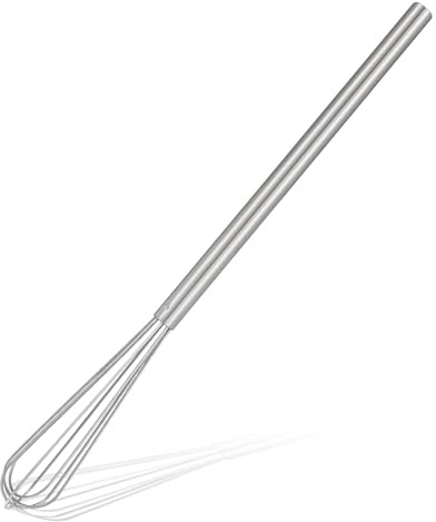 DOPENSPI Mini fouet à œufs en acier inoxydable de 28 cm - Batteur robuste - Accessoire de cuisine pour mélanger la pâte, battre les blancs d'œufs, mélanger le beurre, battre la crème
