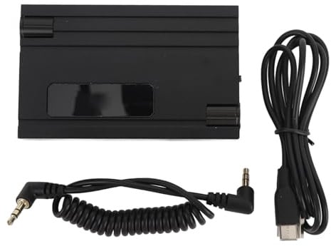 Vvikizy Amplificatore per Cuffie, Impedenza da 16 a 600 Ohm, Lega di Alluminio, Batteria Incorporata con Regolazione del Volume dei Bassi, per Tablet Telefono
