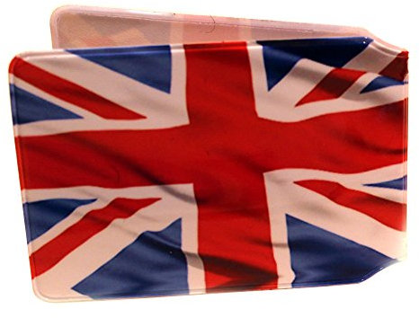 Porte-carte de crédit avec fermeture éclair pour carte d'identité Oyster Zip - 2 volets - Sac de fête - Cadeau pour départ scolaire, Union Jack Bright, Taille universelle, Moderne