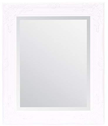 Select Mirrors Rhone Wandspiegel, französischer Vintage-Stil, antiker Barockstil, 50 x 60 cm, Weiß