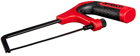 Amtech 150 mm (6) Heavy-Duty Junior Hacksaw, 24 TPI Blade for Precision Metal and Plastic Cutting, Soft-Touch Grip and Adjustable Blade Tension