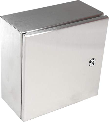 RS PRO Edelstahl 304 Wandanschlusskasten farblos IP66, HxBxT 300 mm, 300 mm x 150 mm