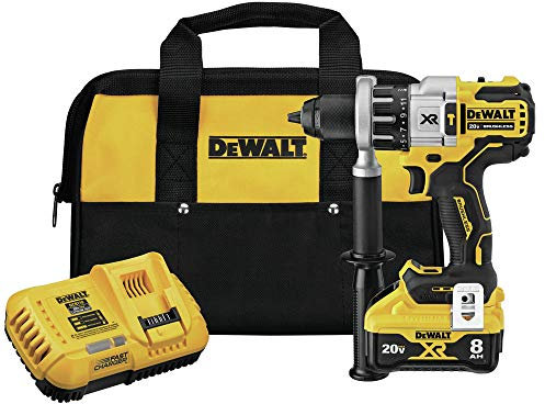 DEWALT DCD998W1 20V MAX XR 1/2 in. Brushless Hammer Drill/Driver With POWER DETECT Tool Technology Kit