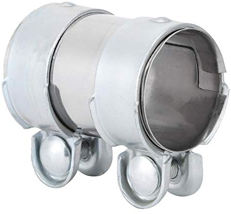 Abrazadera doble para tubos de escape, Conector de Tubo de Escape, Acoplador de conector de abrazadera de tubo de escape de 55 x 95 mm 357253141A Ajuste de repuesto para Bora