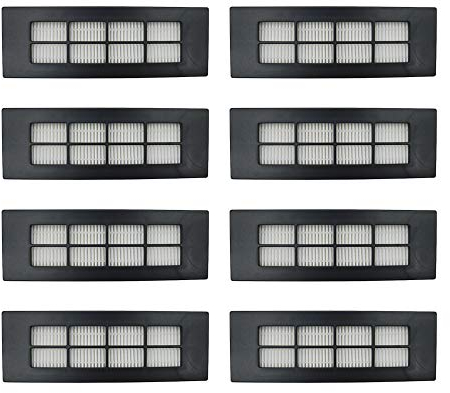 YanBan 8 Uds filtro Hepa para Cecotec Conga 3090 Series Proscenic M6 Robot aspirador filtro de polvo de barredora de repuesto
