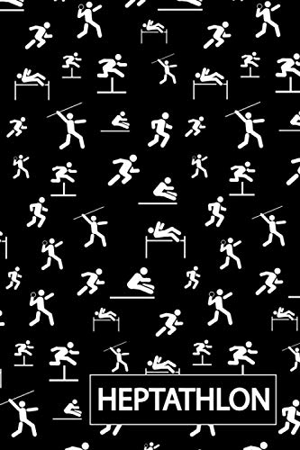 HEPTATHLON: Heptathlete Vectors, Dotted & Lined Notebook, Dot Grid and Ruled Journal, Dual Diary for Writing / Note Taking, Decorated Interior, Gifts ... Sport Lovers, Athletes, Coaches, Women, Girls