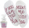 Zkxiyuan Luxury Tea Socks with Cupcake Gift Packaging with If You Can Read This Make Me Some Tea Socks Funny Novelty Gifts for Women Wife Mum Daughter Girlfriend Tea Lover (White)
