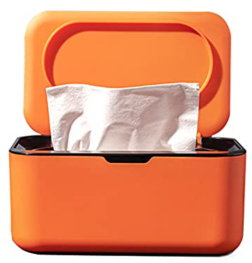 KOOMTOOM Dispenser di salviettine umidificate, contenitore porta tovaglioli portaoggetti contenitore porta salviette umidificate con coperchio per casa, ufficio
