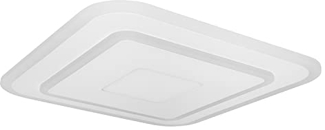 LEDVANCE ORBIS Saddie SMART+ WiFi Leuchte 50x50cm, dimmbare LED Deckenleuchte für den Innenbereich, 32W, Farbtemperatur von 2700-6500K, 3400 Lumen, 2 LED RGB Modul, Panel Design, weiß