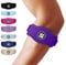 Sleeve Stars Tutore per Epicondilite al Gomito - Tutore Gomito, Golf, Tennis, Padel, Allevia il Dolore al Tendine e Supporta l'Avambraccio, 3 Fascette, Gomitiera per Epicondilite (Singolo/Viola)
