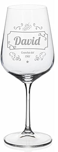 Wanapix | Verre à Vin Personnalisé | Cristal gravé avec le nom ou le texte de votre choix | Verres en cristal Personnalisé avec gravure | Reserve