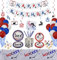 PIXHOTUL Hockey-Party-Zubehör – Eishockey-Motto-Party-Pack für Kinder, Hockey-Fans, Geburtstag, Spieltag – einschließlich Teller, Becher, Servietten, Tischdecke, Banner, für 20 Personen (B)