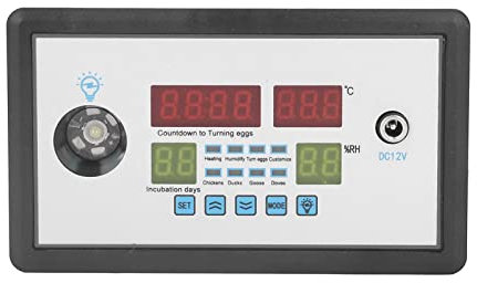 Termostato de incubadora inteligente Controlador automático de incubadora de huevos Controlador inteligente de incubadora de huevos Controlador de temperatura y humedad para incubar pollos patos pájar