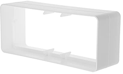 220x90mm / 22 x 9 cm Rechteckiger Rohrverbinder für die Rohrverbindung - Lüftungssystem, Heizen, Kühlen - Lüftungselement für begrenzte Platzverhältnisse.