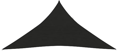 vidaXL Sonnensegel 160 g/m² Schwarz 5x6x6 m HDPE