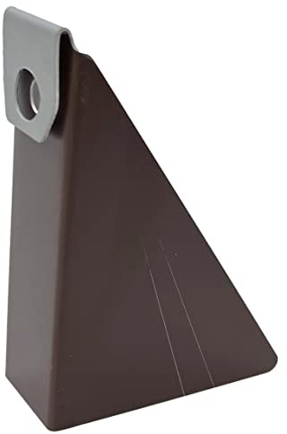 (10 Pack) K-TEC Brown Aluminum Steap Gutter Wedges for 5 Inch K-Style Gutters- Use to Level Your Gutters When Fascia is at an Angle for 6/16 Through 12/12 Roof Pitch.