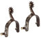 HEITIGN 2 Stück Western-Cowboy-Sporen, Vintage-Bronze, Kohlenstoffarmer Stahl, Pferdesporen mit Drehbarem Zahnrad Pferde