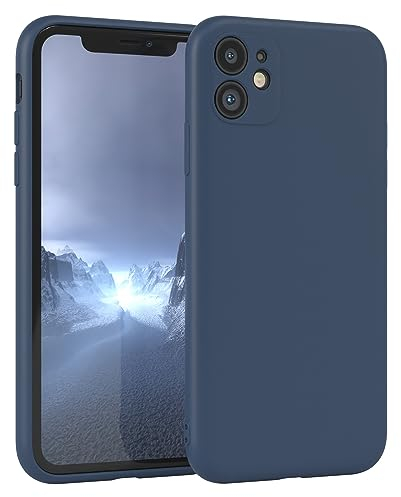 EAZY CASE - Silikonhülle für iPhone 11 Hülle Silikon Case Blau weich stoßfeste Handyhülle iPhone 11 Schutzhülle mit Kameraschutz Dünn Premium Schutz Cover TPU Phone Bumper in Dunkelblau