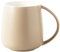 TREEWOO Tasses classiques en céramique de grande capacité - 400 ml - Tasse nordique à finition mate avec poignée pour la maison, le bureau, homme et femme (marron clair)