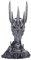 Nemesis Now Lord of The Rings Sauron - Portavelas de té, 33 cm, Resina, Plata, Licencia Oficial, Escultura Sauron, Inserto de Metal para sostener Velas de té, Fundido en la Mejor Resina, Pintado a