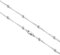 DOLPHERS 925 Sterling Silber Halskette Kugel Halskette Damen Silber 925 - Silberkette Kugelkette für Frauen Mädchen 1MM Länge 40MM-65MM-4