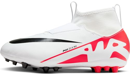 NIKE Jr Zoom Superfly 9 Academy AG, Alta, Bright Crimson White Black, 38 EU