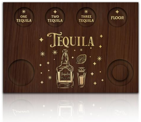 BENECREAT Verres à Tequila, Plateau en Verre avec Support en Bois, Porte-Verre Rectangulaire avec Bord à Sel pour Restaurants, des Soirées, Réunions de Famille et Cadeaux, 200x300x12.5mm