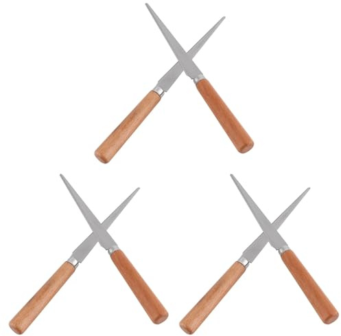 Lurrose 6 Stk Reparaturmesser Aus Ton Werkzeug Zum Schneiden Von Ton Keramische Trimmwerkzeuge Putzen Für Modellieren Edelstahlverkleidung Für Keramik Holz Rostfreier Stahl Polymer-