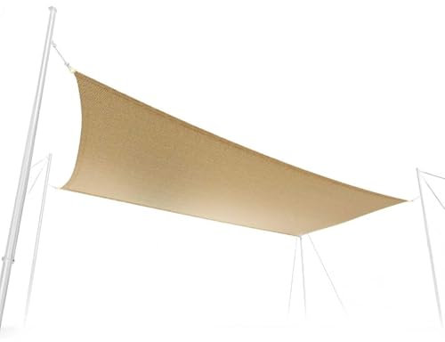 Avilia Tenda Ombreggiante Quadrata 5x5m con Protezione dai Raggi UV e dalla Pioggia - Vela Parasole Ideale per Giardino, Terrazza e Balcone con Tessuto Traspirante in Poliestere