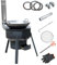 Stufa per Tenda da Campeggio, Stufa Portatile a Carbone Legna Rimovibile Fornello da Campeggio Stufa da Campeggio Mobile per Barbecue All'aperto, Picnic, Riscaldamento da Campeggio e Cucina (B)