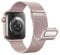 Astorgos Cinturino Magnetico Compatibile Apple Watch Ultra/Ultra2 49mm/Serie 10/9/8/7/6/5/4/3/2/1/SE 42/44/45/46mm,Maglia Milanese con Doppia Chiusura Magnetica Cinturino per Donna Uomo, Rosa Oro