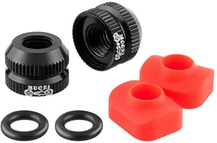 2Pcs Bicycles Vacuum Tire Valves Nut Lock Nut Bicyles Inner Tube Valves Nut With Seal Rings Road Bicycles Accessorys