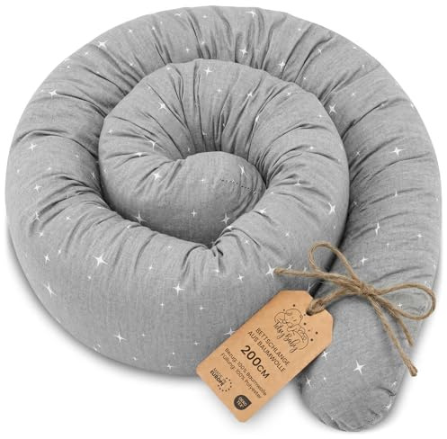 Totsy Baby Seitenschläferkissen Bettschlange Body Pillow 200 cm Baumwolle - Kopfkissen lang Bettrolle Schlafkissen Nackenrolle Kissen Oeko-Tex Galaxie