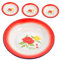 ABOOFAN 4pcs Retro Enamel Camping Plates Large Round Metal Enamelware Hot Pot BBQ Dishes Vintage Style Food Plates