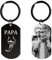 Cadeau Fete des Peres Porte Clef Papa Personnalisés, Cadeau Papa Porte-Clés Personnalisable Photo Nom, Motif Poing Idee Cadeaux Fête des Pères Original Anniversaire Papa, Homme