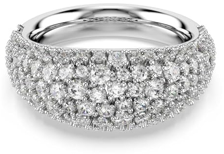 Swarovski Sublima Kollektion Ring, Weiß, Rhodiniert