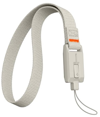 Spigen DA30S-LS Handykette [Retro Macintosh Design]- Premium Monotone Stone Design, Sicherer Verschluss, Anti-Diebstahl & Anti-Verlust Handschlaufe für Smartphones - Stone