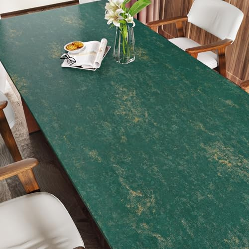 Yullpaper Green Vintage Wallpaper for Living Room Worktop Vinyl Covering Kitchen Wrap Peel and Stick Green and Gold Wallpaper Furniture Contact Paper Self Adhesive Vinyl Wall Paper Roll 40cm x 200cm