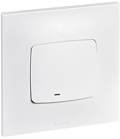 Legrand 091322 - Interruttore o deviatore luminoso Neptune, colore: Bianco