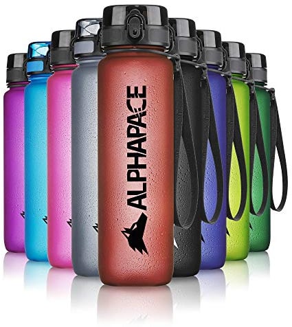ALPHAPACE Gourde 350ml/500ml/650ml/1000ml/1500ml, Bouteille étanche sans BPA pour Le Sport, Le vélo et Les activités de Plein air - Gourde de Sport avec Insert à Fruits