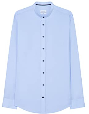 Chemise business homme Seidensticker - coupe ajustée - sans repassage - col Kent - manches courtes - 100% coton ,Hellblau ,41