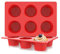 Jumbo Muffin Pan Silicone, European LFGB Cupcake Pan 6 Cups, Non-Stick Deep Cupcake Baking Pan, Silicone Large Muffin Molds, Muffin Tins BPA Free, Set of 2 Red
