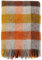 Klippan Gotland Wolldecke 130x200 cm kariert gelb, orange, braun, braunweiß