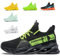 Scarpe Running Uomo Ginnastica Sneaker Donna Leggere Traspirante Outdoor Sportive Calzature da Corsa Pallavolo Tennis Nero Verde Bianco Rosa Giallo Grau Orange Viola Rosso Marrone G133 Black 36EU