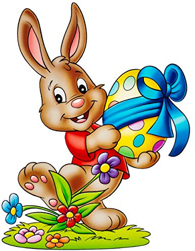 alles-meine.de GmbH Fensterbild Motivwahl Ostern & Frühling - Osterhase mit Ei - statisch haftend - selbstklebend + wiederverwendbar - Set Sticker Fenstersticker Aufkleber - ..